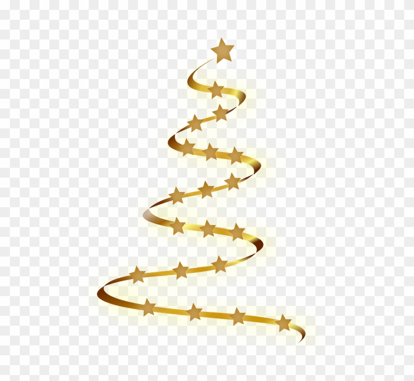 Modern Christmas Cliparts 7, Buy Clip Art - Gold Christmas Tree Png #389375