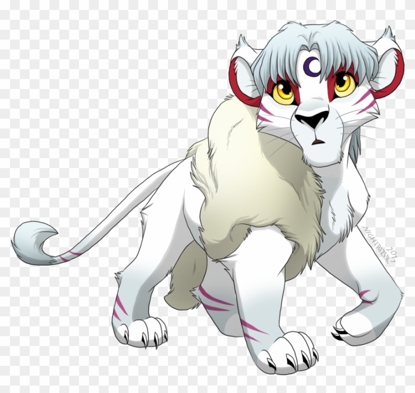 Lion Cub Sesshomaru By Nightrizer - Draw An Anime Lion #389411