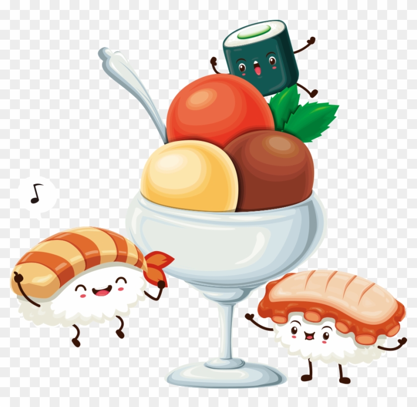 Copa De Helado De Ilustración - Vector Graphics #389440