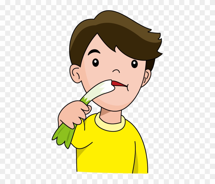 Eating Vegetables Clipart - Eat Vegetable Png #389491