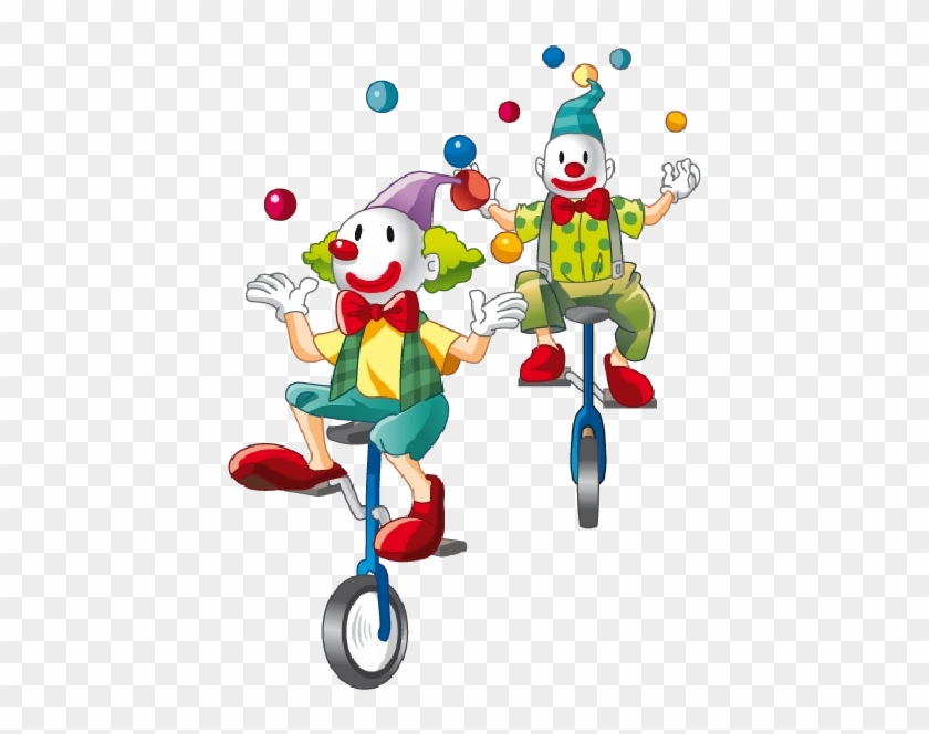 Funny Cartoon Circus Clowns - Jongleurs #389511