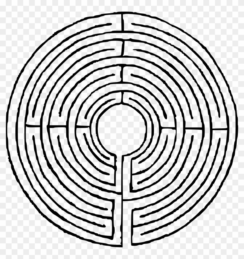 Labyrinth Clip Art - Circular Labyrinth #389517