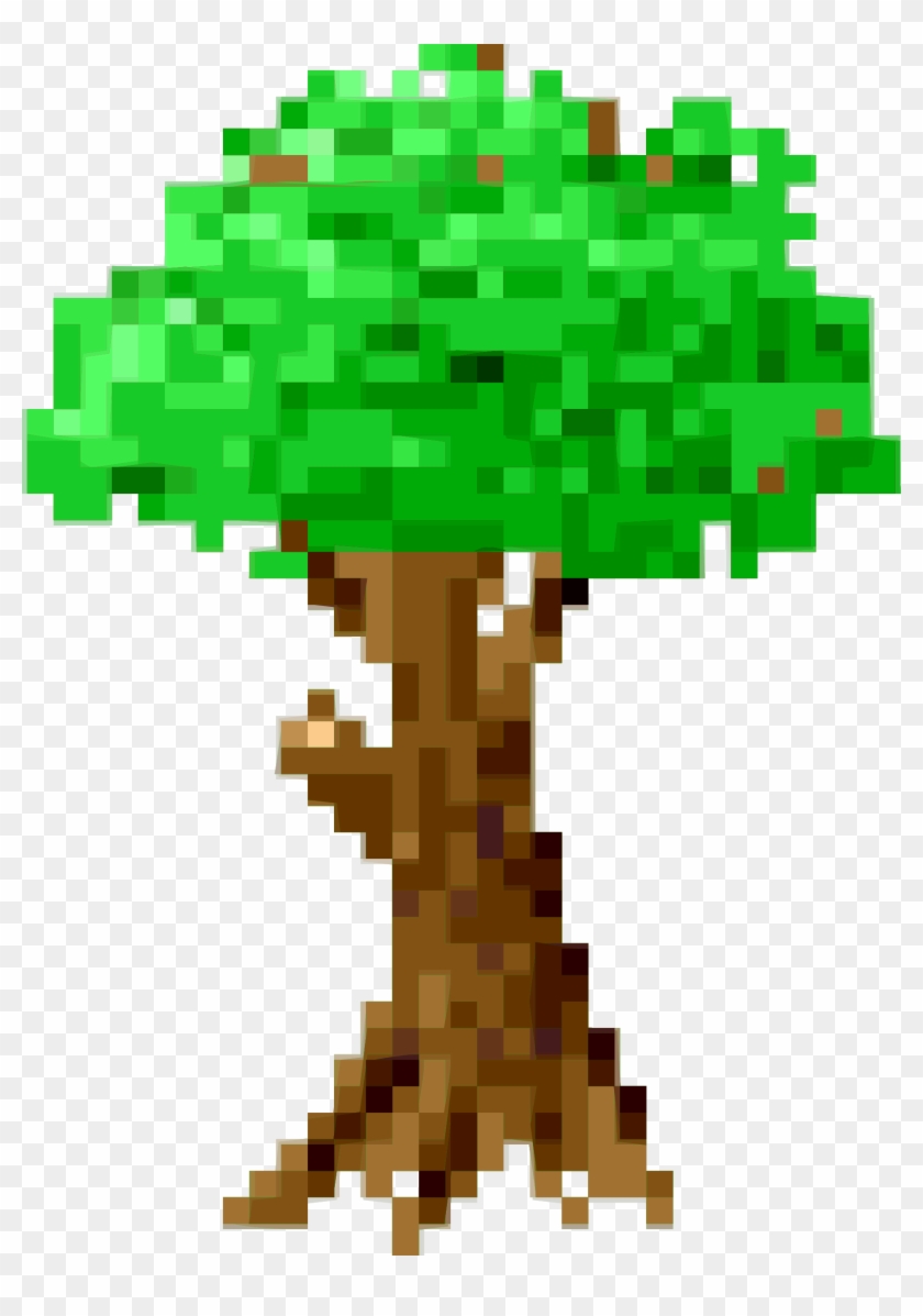 This Free Icons Png Design Of Pixel Tree - Pixel Tree Png #389536