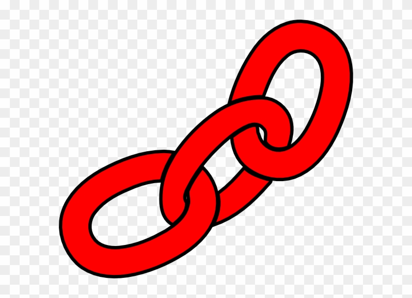 Chain Clip Art At Clke - Red Chain Links Clip Art #389620