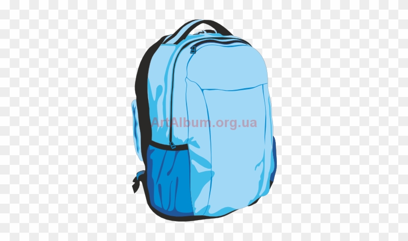 Clipart Sky-blue Backpack - Sky Blue #389717