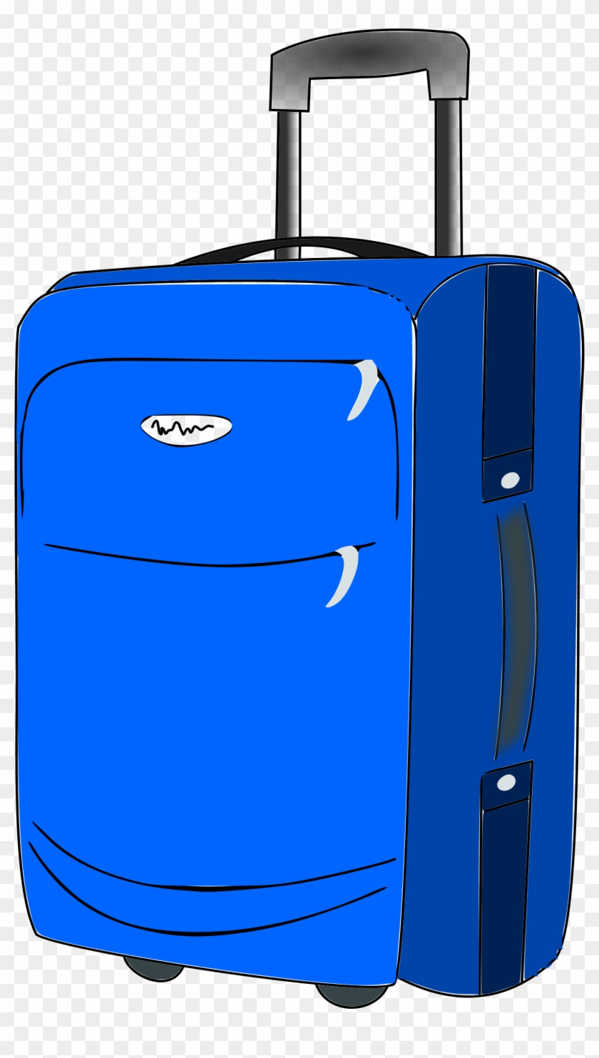 Clipart - Rolling Suitcase Clipart #389736