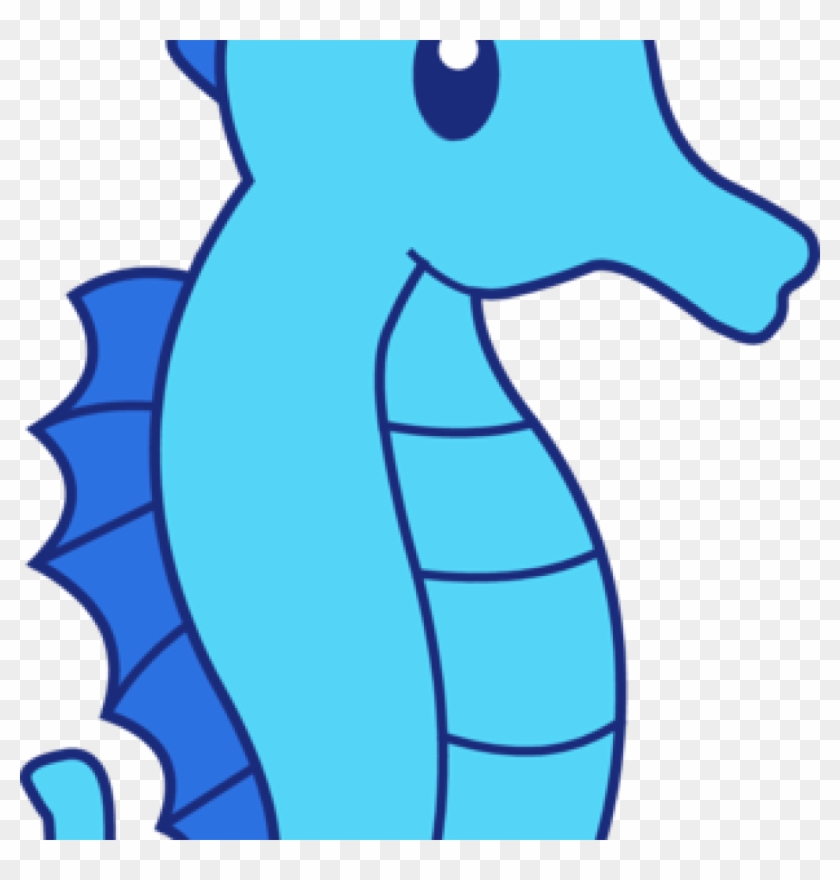 Seahorse Clipart Cute Blue Seahorse Clipart Free Clip - Seahorse Clipart #389801