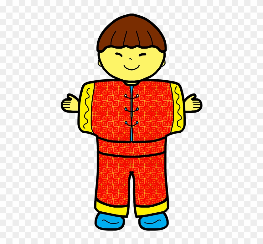 Chinese New Year Clipart 20, - Chinese Boy Drawing #389874