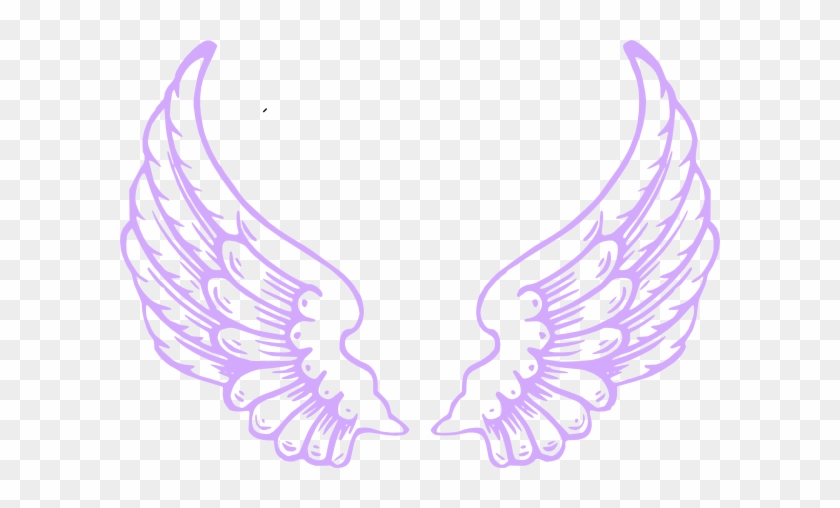 Purple Angel Wings Clip Art - Purple Angel Wings #389910