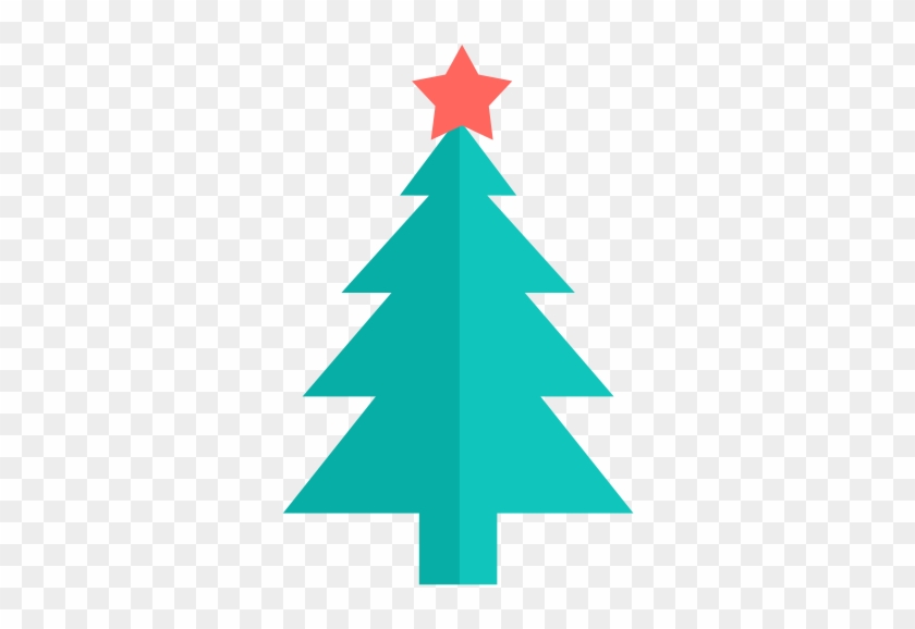 Christmas Tree With Balls And A Star On Top Icons - Decorate Christmas Tree Printable #389939