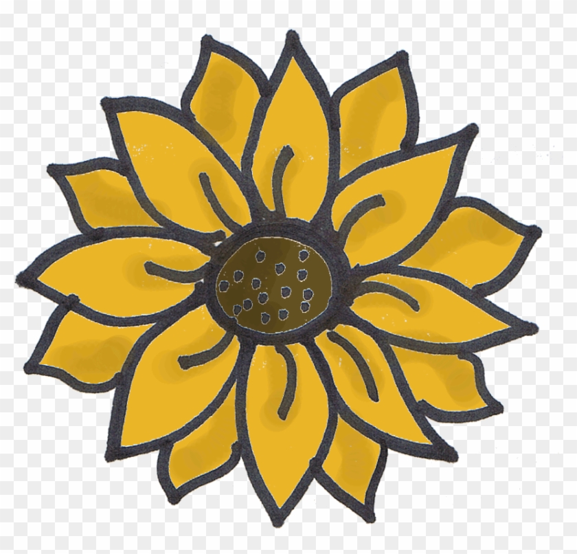 The Little Matters - Drawing Of A Sun Flowers #390062