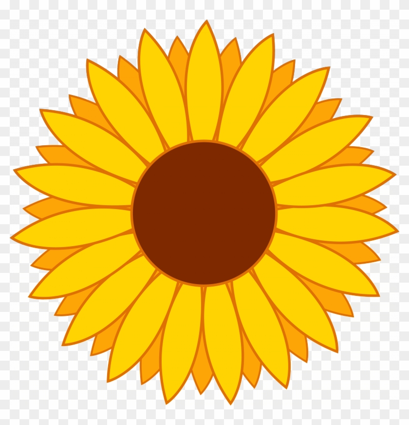 Free Yellow Flower Clipart - Sunflower Clipart #390110