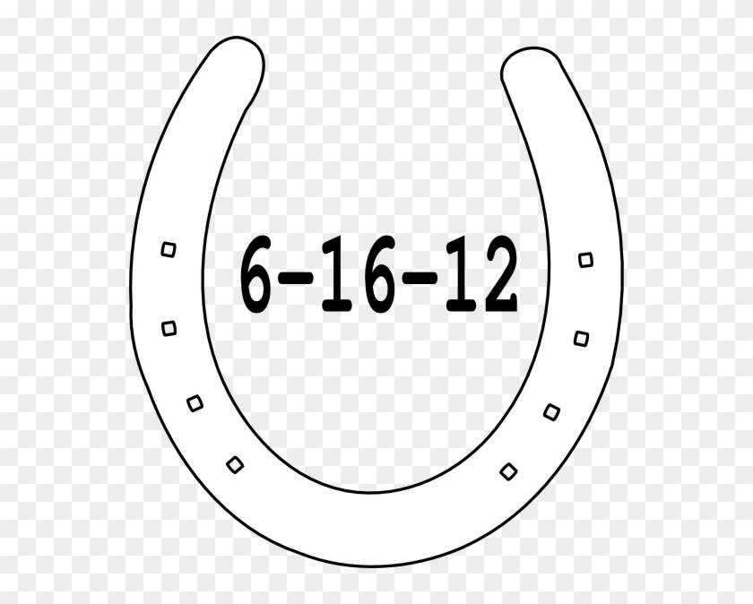 Date Horseshoe Clip Art - White Horseshoe Png #390109