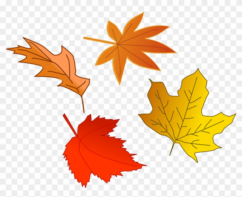 Illustration Of Colorful Autumn Leaves - Leaves Falling Clip Art #390200