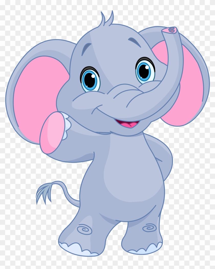 Cute Elephant Clipart Image - Elephant Clipart Png #390213