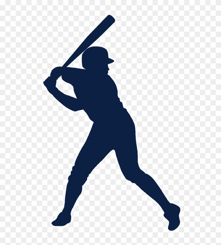 Black Silhouette Baseball Player2 - Major League Baseball Logo #390238