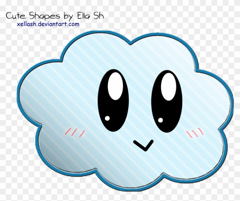Cute Cloud Clipart - Drawing #390323