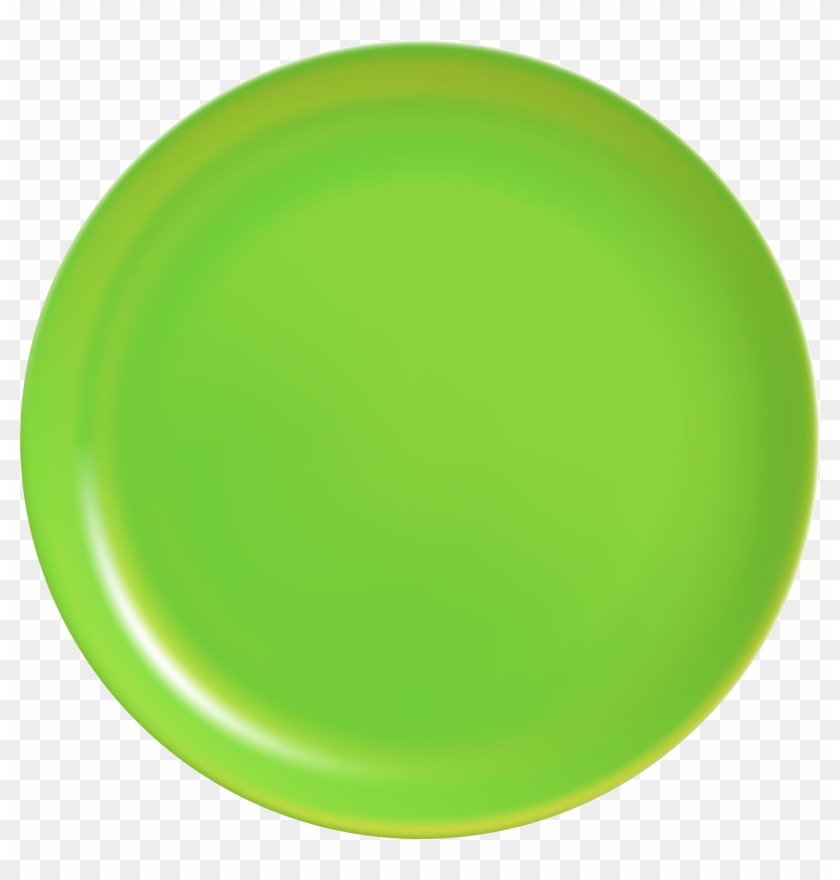 Green Plate Png Clip Art - Plate #390446