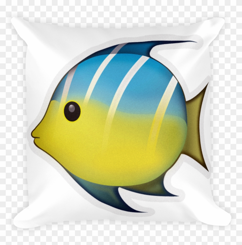 Emoji Pillow - Tropical Fish - Emojis De Whatsapp Pez Png #390452