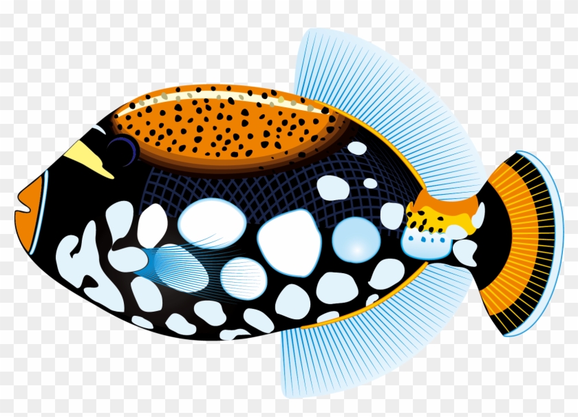 Tropical Fish Saltwater Fish Clip Art - Sticker Tropical Fish Aquarium Durable Boat D217 22xxc #390506