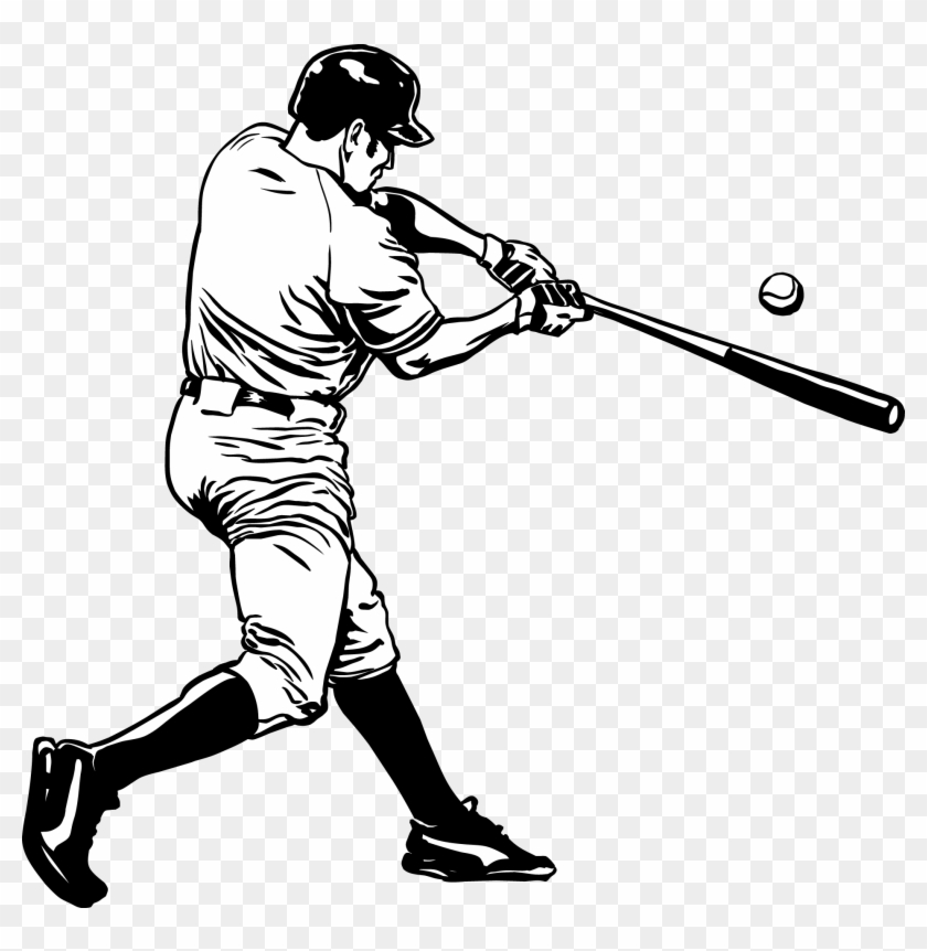 Mlb Baseball Player Batting - Baseball Vector #390515