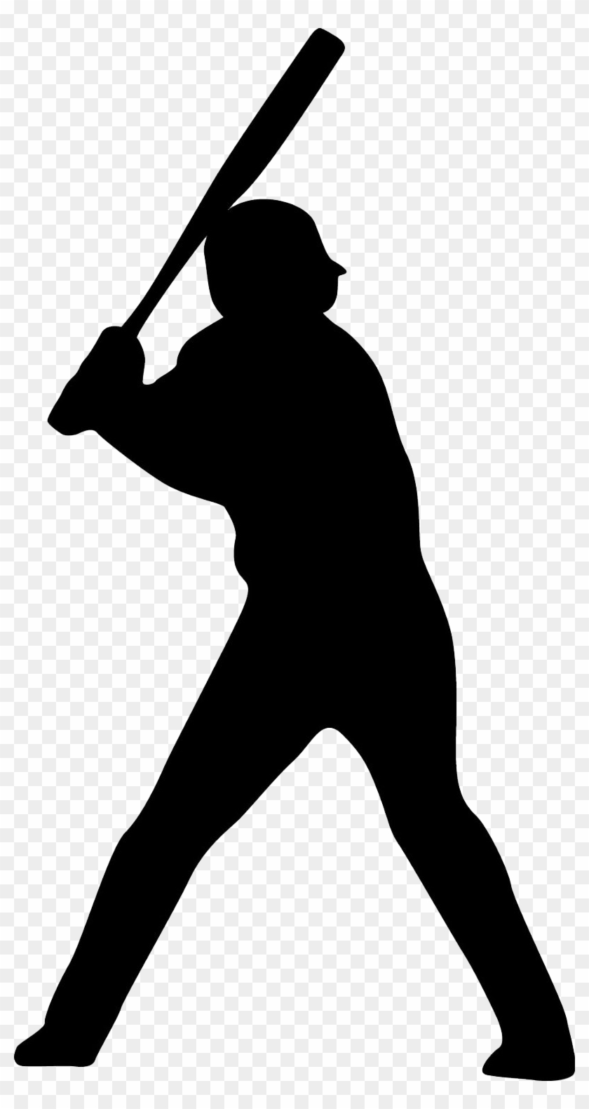 Baseball Player Icon - Baseball Player Silhouette #390552