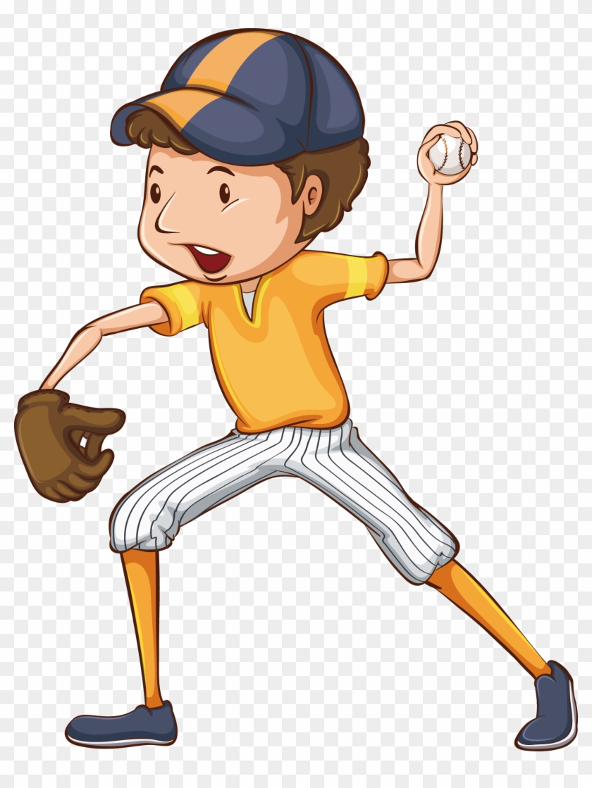 Baseball Drawing Player Illustration - Baseball Drawing Player Illustration #390614