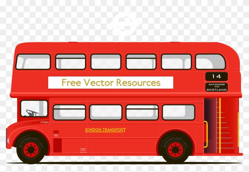 Double Decker Bus Clip Art - Double Deckers Vector Png #390734