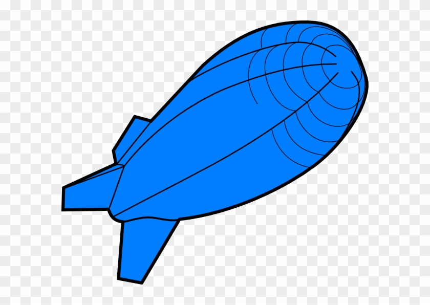 Flying Balloon Clip Art At Clker - Zeppelin Clipart #390732
