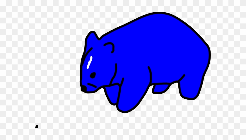 Blue Wombat Clip Art - Blue Wombat #390737