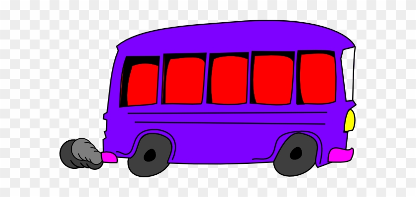 Purple Bus Cartoon #390812