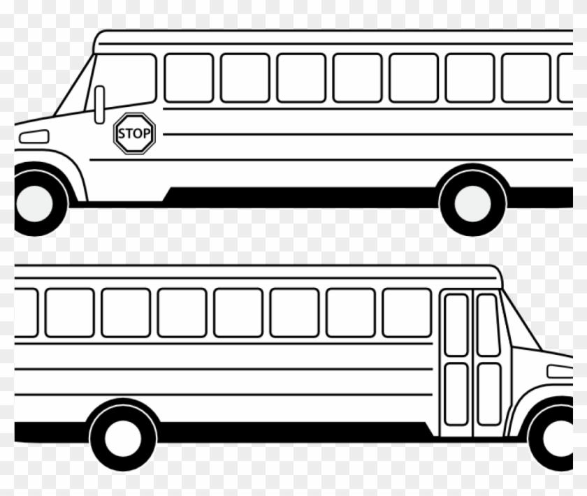 Bus Clipart Black And White School Bus Clip Art Black - Bus Black And White  - Free Transparent PNG Clipart Images Download