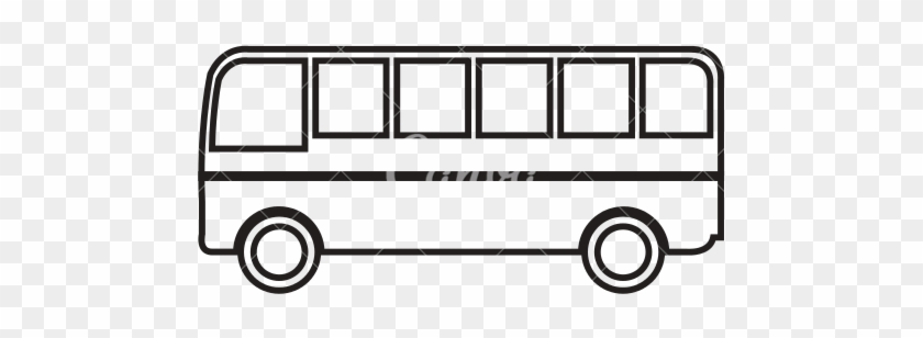 Bus Outline Icon - Outline Image Of Bus #390869