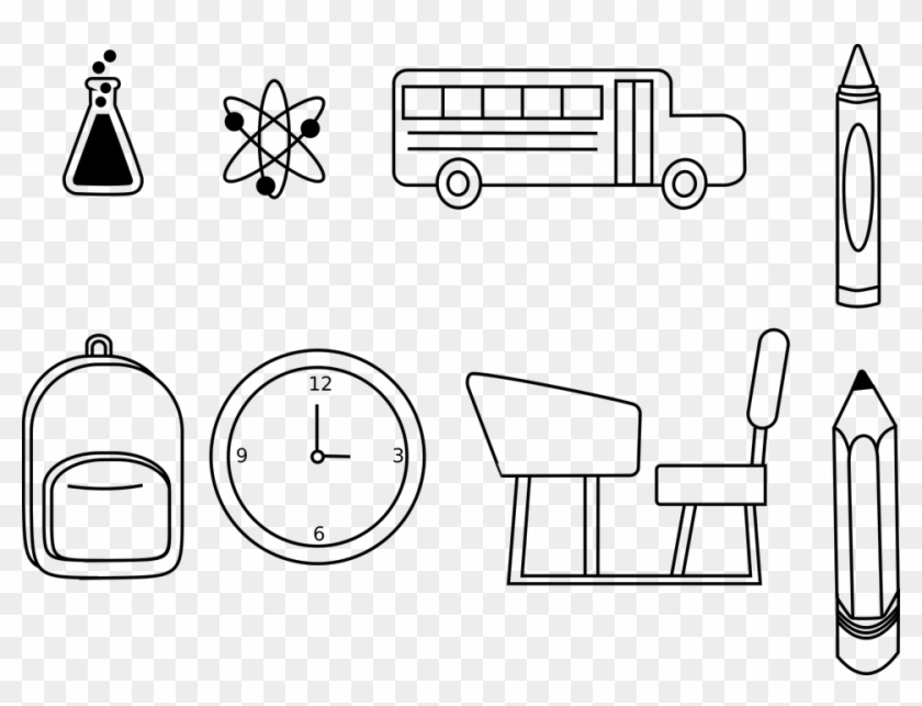 Black And White School Clipart 7, - Primary School #390913