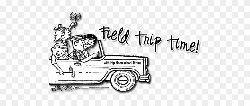 Trip Clipart Black And White - Drawing Of Field Trip #390918