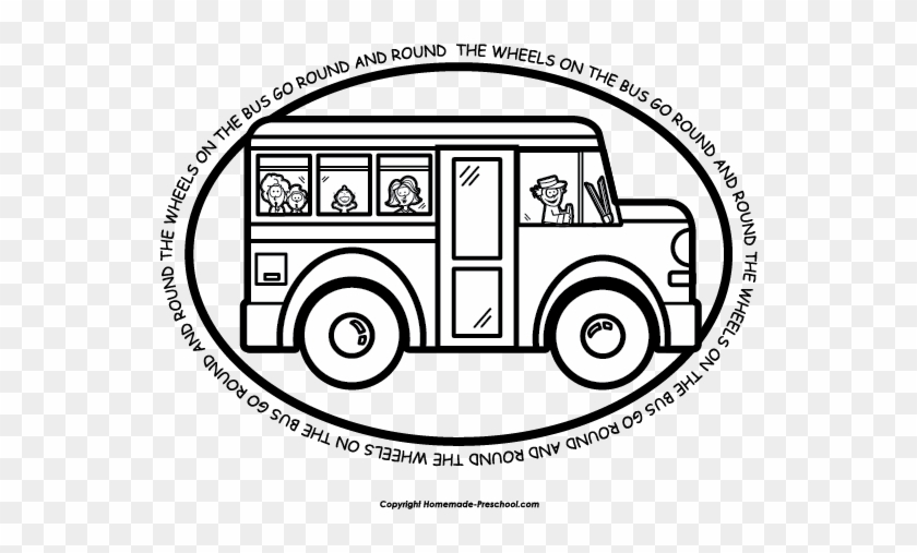 Free School Bus Clipart - Wheels On The Bus Coloring Pages #390922