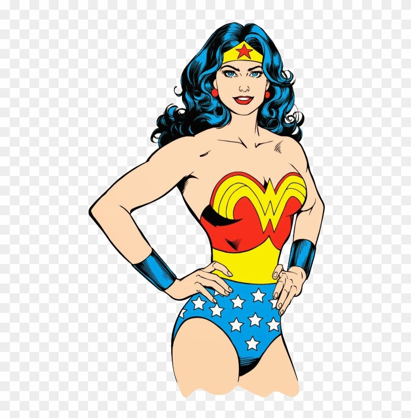 Justice League Female Superheroes Clip Art - Wonder Woman Dessin Animé #390945