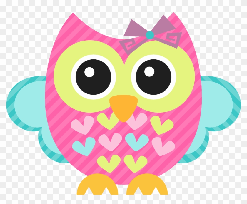 Simple Clip Art Of Owls Medium Size - Pink Owl Clip Art #390991