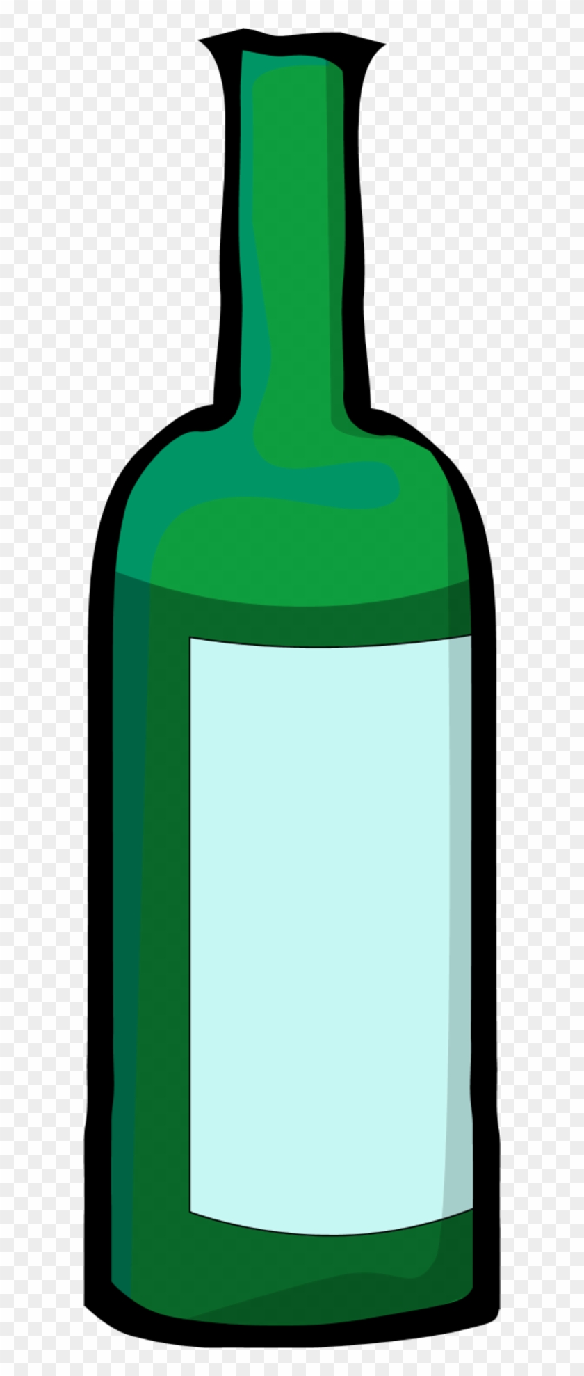 Bottle Clipart Green Bottle - Wine Bottle Clip Art #391220