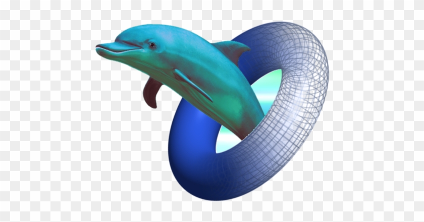 Mspng Internet Explorer Portable Network Graphics Png - Vaporwave Dolphin Png #391236