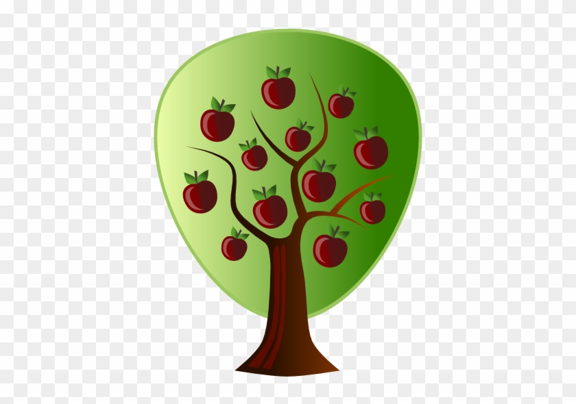 Abstract Crops Apple Tree Clipartsy - Apple Tree Vector Png #391341