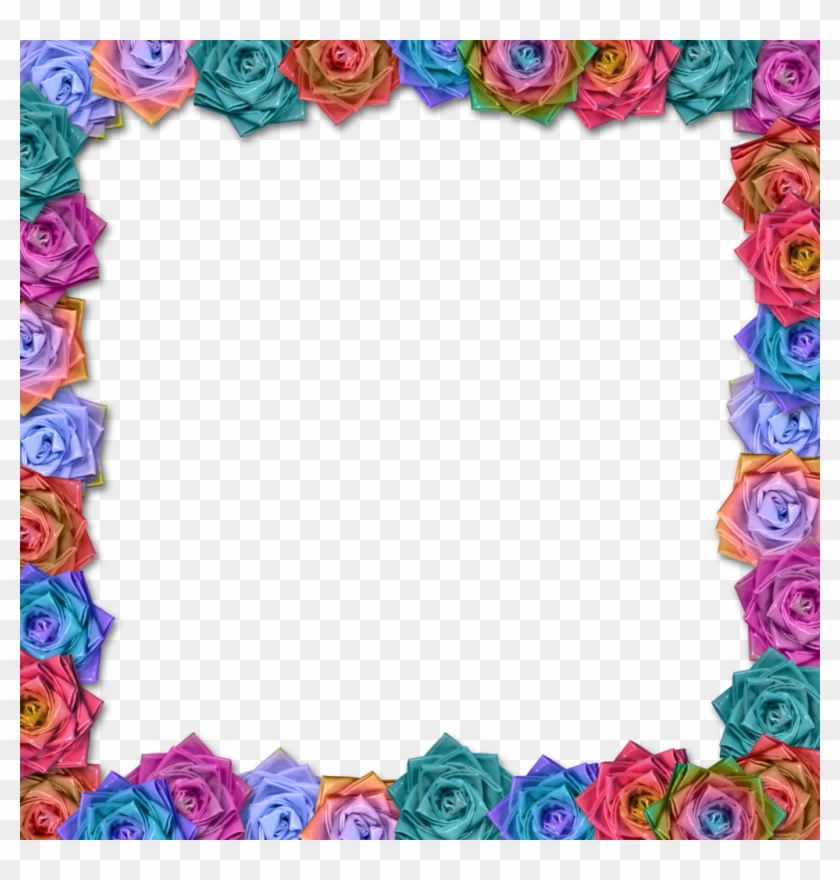 More Like Border - Flower Design Boarder Roses Hd #391354