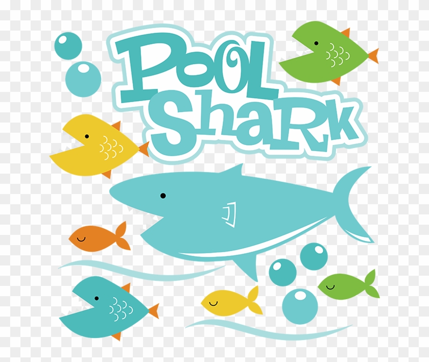 Pool Shark Svg Files For Scrapbooking Fish Svg File - Cute Shark Png #391579