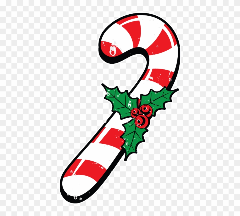 Candy Cane Mistletoe Christmas Holidays Cheer Festive - Candy Cane #391593