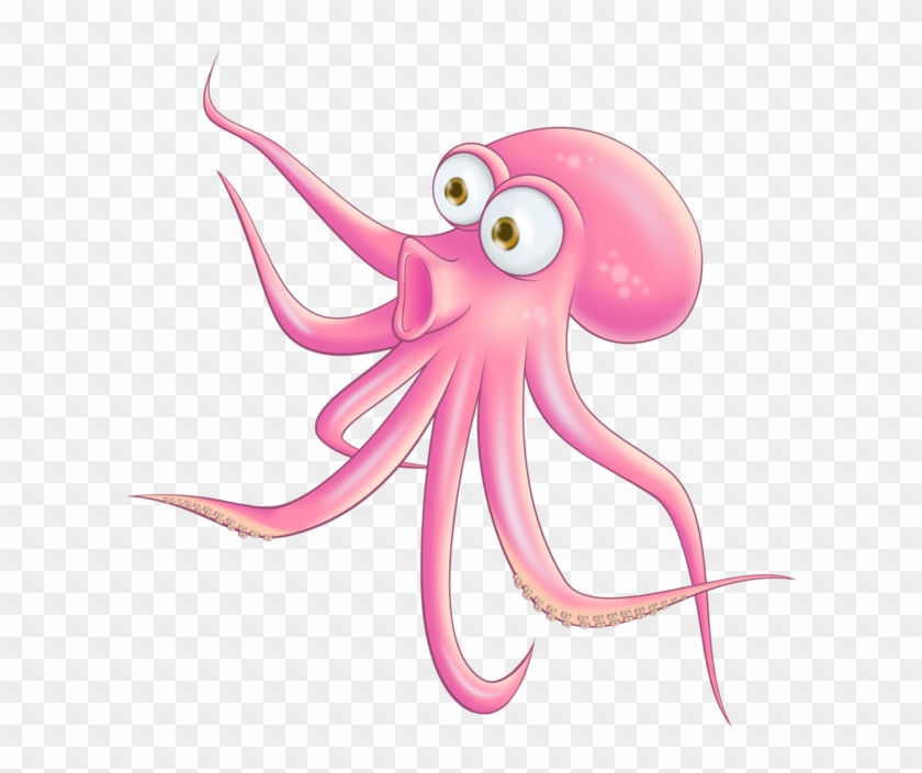 Octopus Clipart - Kim Lennon Pink Octopus Custom Newborn Summer Tee White #391673