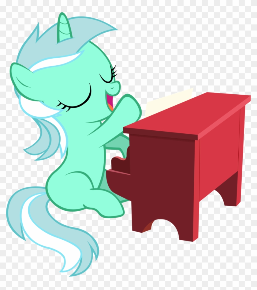 Filly Lyra Playing Piano By Artpwny - Piano My Little Pony #391758