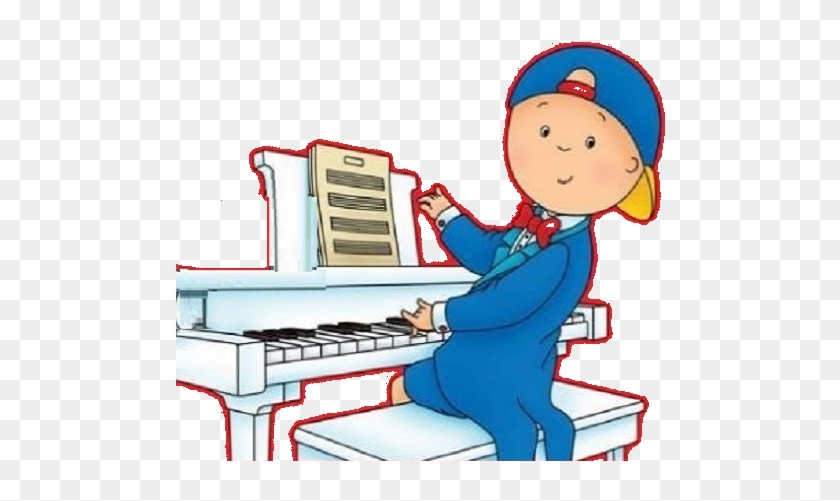 Pin Piano Clipart Transparent - Caillou: My First Piano Book #391901