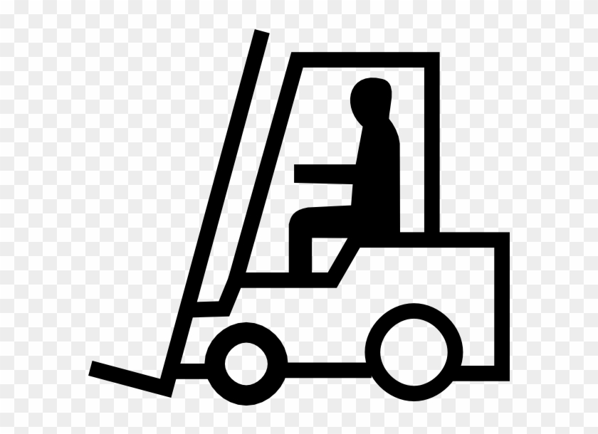 Forklift Clipart - Forklift Signs .png #391907