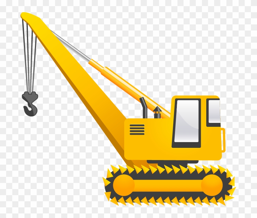 Construction Vehicles Vector Pack - Crane Vector Png #391911