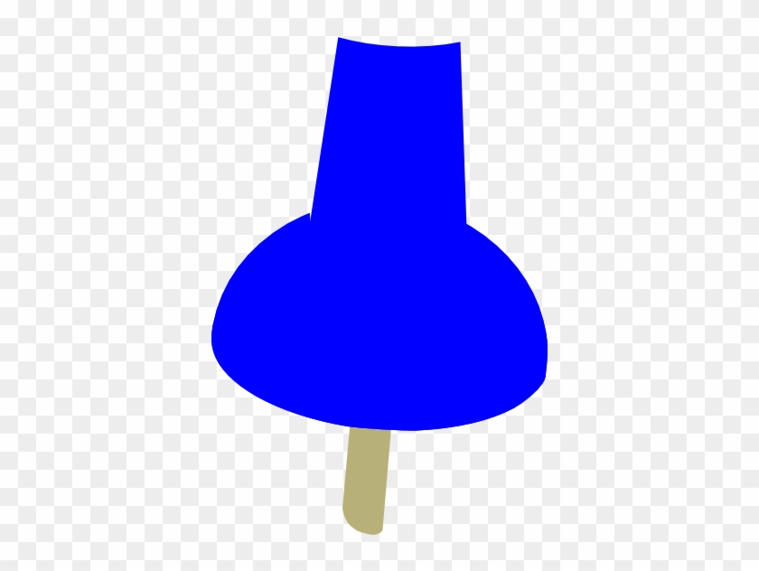 Blue Push Pin Clip Art At Vector Clip Art - Clip Art #392013